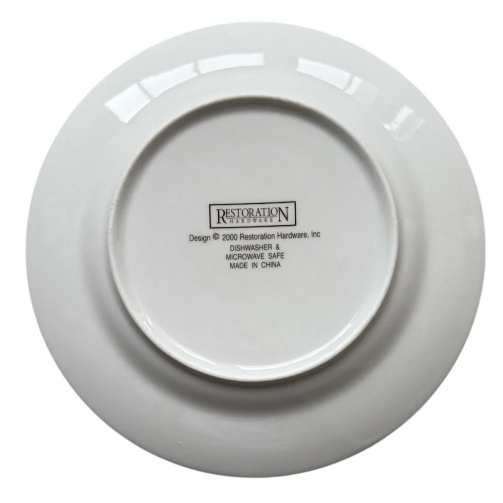 Restoration Hardware Vintage 2000 Classic Cheese Plates 7.5